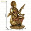 Maa Saraswati Idol Sitting On Hans, Standard Sarasvati Statue Big Size I Living Room I Guest Room I Office Table I Gifts