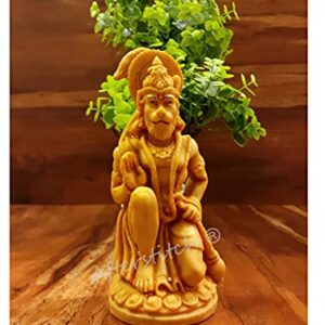 Hanuman Murti for Home Puja Stone Hanuman Idol for Car Dashboard Showpiece Idols for Home Decoration Temple & Gift Purpose D?cor (Hanuman murti for Home puja Stone)