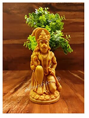 Hanuman Murti for Home Puja Stone Hanuman Idol for Car Dashboard Showpiece Idols for Home Decoration Temple & Gift Purpose D?cor (Hanuman murti for Home puja Stone)