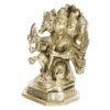Brass Panchmukhi Sitting Bajrangbali Lord Hanuman Idol for Spiritual Protection Showpiece Statue for Home Office and Gifting Height 7 Inches
