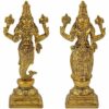 Brass Dashavatara Dasavatharam of Lord Vishnu Statues Ten Incarnations Avatars Idol Murti for Mandir Puja Temple -Height 6 Inch