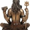Resin Shiva Sitting with 4 Arms and Tripple Mala Showpiece, 21.5 X 17 X 10 cm, Multicolour, 1 Piece