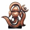 Lord OM Ganesh Idol | OM Ganesha Idol | Ganpati Vinayaka (Design-61) Brown Metal Statue for Car Dashboard | Mandir Murti | Home Decor | Office Table Showpiece (L*B*H-6.7 x 0.3 x 6.2 Cm)