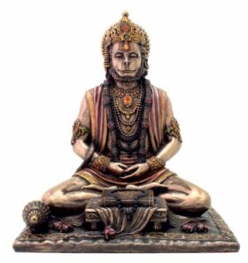 Hanuman Idol Strength Sculpture - Cold Cast Bronze Sculpture - Bajrangbali Statue Decor Gifts