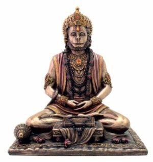 Hanuman Idol Strength Sculpture - Cold Cast Bronze Sculpture - Bajrangbali Statue Decor Gifts