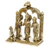 Brass Ram Darbar Idol Statue for Home Decor - Bhagwan Ram, Sita, Laxman, Hanuman - Mandir Temple Decoration