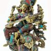 Brass Saraswati Big Size 40 cm x 33 cm x 17 cm