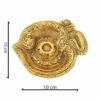 Laxmi Ganesh Saraswati Idol Gold Plated Showpiece Statute Gift (Gold, lgsgld)