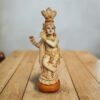 1.5 Feet Krishna showpiece Idol Decorative Statue Figurine for Home Decor Craft Gifts for House Warming for Living Room, Beige, 40 X 16 X 11 cm, Resin