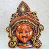 Brass Kaali Ma Wall Hanging - 7.25 inches | Kali Maa Kali Mata Face Wall Hanging Idol Statue Sculpture