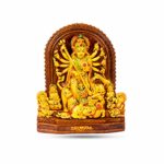 Mata Durga Idol, Earthenware, Multicolour, 1 Piece