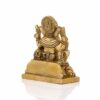 Brass Lord Ganesh Idol, 4 Inches, Golden