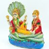 Vishnu Laxmi Narayan Idol in Sheshnag, Unbreakable, 19cm, Multicolour