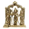 Brass Ram Darbar Murti for Home D?cor Bhagwan Ram Darbar with Sita Laxman Hanuman Idol Statue for Mandir Temple