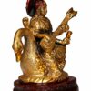 Goddess Maa Saraswati Idol For Home & Office Temple IVeena Statue I Sarasvati Mata IDevi Ma I Office God Idols I Living Room I Guest Room I Study Table I Home Decor l Temple ( 4.5 X 5 Inch)( Multicolour) Weight 1 Kg