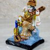 Saraswati on Lotus | Saraswati Goddess Murti Idol Statue Sculpture Figurine - Resin - Multi - 6" Inches
