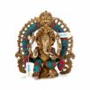 Lord Ganesha Shrine Brass Idol Statue | God Ganesh Home Decor Figurine