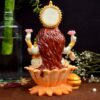 Marble Lakshmi Ji Sculpture for Pooja Room, Desk Organizer, Spiritual God Idol, Decorative Showpiece, Lakshmi Ji Figurine