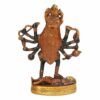 Brass Antique Finish Kali Maa Murti/Goddess Maha Kali/Mahakali/Kalika Maa Brass Statue Sculpture Idol Murti Decor Size (LxBxH, 5.5 x 2.5 x 7.5 Inches)