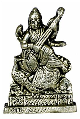 Goddess Saraswati Panchdhatu Idol by Efinito