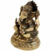 Brass Lord Ganesha Idol Sculpture for Good Luck and Success