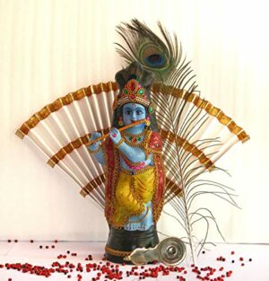 Vishu Kani Kit of Fibre Krishna Idol(30cm), thiru udayEfinito, mayilpeeli, Fancy Brass vaalkannadi and kunnikuru