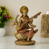 Maa Saraswati Idol Sitting On Hans, Standard Sarasvati Statue Big Size I Living Room I Guest Room I Office Table I Gifts