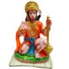 Polyresin Marble Veer Bajrangbali Hanuman ji Murti Bala ji Murti Statue for Pooja Home Temple Idol 8 INch