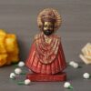Premium Baba Khatu Shyam ji Idol Statue Showpiece for Home and Pooja Decoration | Khatu Shyam Murti for Home and Car Dashboard | Gold Color | Size 6 Inches (Pack of 1)