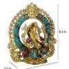 Lord Ganesha Shrine Brass Idol Statue | God Ganesh Home Decor Figurine