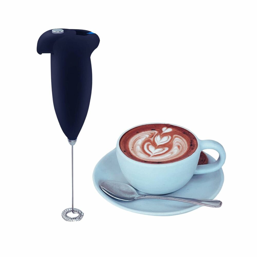 Milk Frother Electric Foam Maker - Portable, Coffee Beater for Kitchen & Travel, Hand Blender Mixer for Milk, Latte, Espresso, Cappuccino, Egg Beater - Classic Multicolor