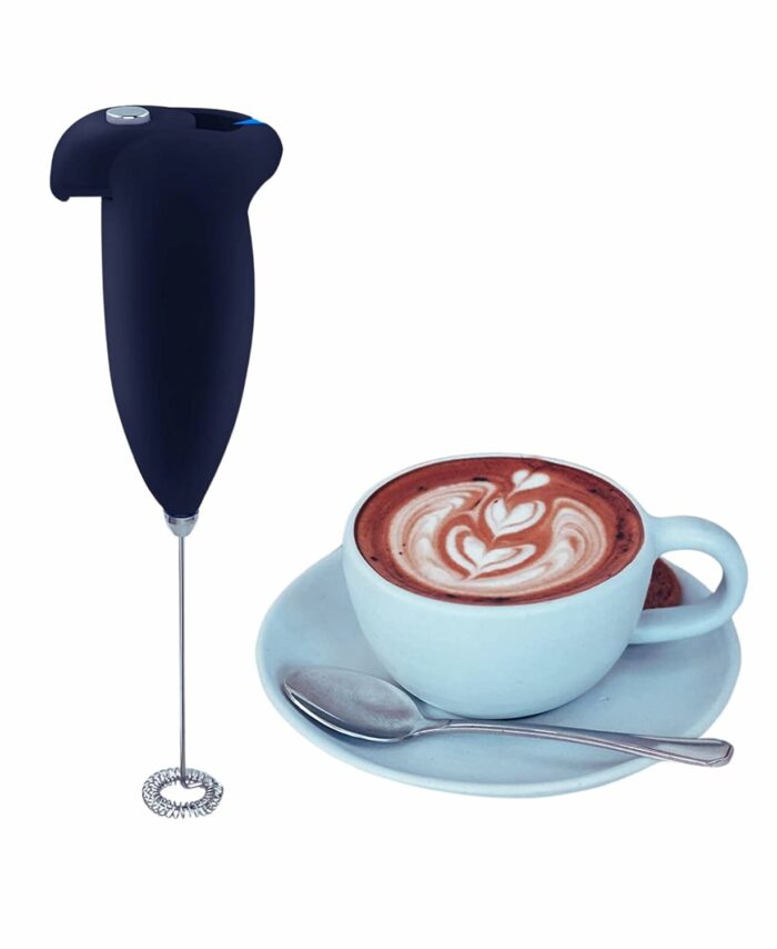 Milk Frother Electric Foam Maker - Portable, Coffee Beater for Kitchen & Travel, Hand Blender Mixer for Milk, Latte, Espresso, Cappuccino, Egg Beater - Classic Multicolor