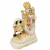 Resin Lord Radha Krishna Statue, 5 inches, Yellowish, 1 Piece