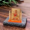 Hindu Goddess Maa Bhavani MATA Durga Vaishano Devi Sheronwali Acrylic Frame Murti for Car Dashboard, Office Table, Home, Mandir | Idol Statue Showpiece Decor Sculpture for Gift