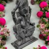 Pooja Creation Black Soapstone Lord Ganesha Ganesh Idol Very Heavy and Big Size Figurines for Temple and Home Decor Size 8 Inch