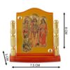 Ram Darbar Murti for Car Dashboard, Office Table, Home, Mandir | Idol Statue Showpiece Decor Sculpture for Gift (RYM-Ram Darbar Piller)