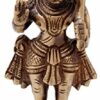 Blessing Lord Hanuman Brass Showpiece (5 cm x 1 cm x 10, Brown)