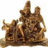 Metal Shiva Parvati Idol, Gold, 1 Piece