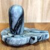 Natural Stone Shiva Lingam, Shiv Ling Idol or statue, for Daily Pooja ( 4.25" inches height)