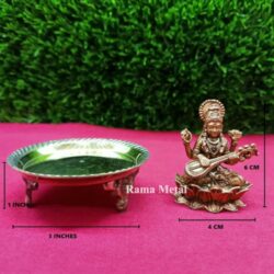 Copper SARASWATHI Idol - Image 2