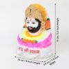 Resin Khatu Shyam Ji Statue, Shyam Baba Idol for Home Temple, Pooja Idols, Multicolor Home Decor