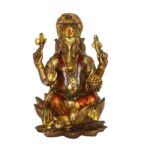 Lord Ganesha Idol Showpiece for Home Decor, Office, Diwali Gift, Standard Size, Multicolor, Pack of 1
