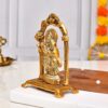 Designer Metal Radha Krishna Idol Couple Showpiece Radha Krishna Idol Murti for Home D?cor Idol Showpiece Statue Diwali Home Decoration Items Festive Home Office Gifts