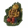 Resin Ganesh Murti Idol Statue Showpiece (Multi, 9 cm x 11 cm) - Diwali Decoration Items for Home Decor Mandir Living Room Bedroom Pooja Room Office Table Decorative Gifts