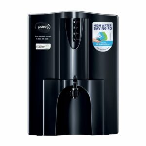 HUL Pureit Eco Water Saver RO+UV+MF+Mineral | INR 2000 Off on Exchange | 7 stage | 10L | Upto 60% Water Savings | Suitable for Borewell, Tanker & Municipal Water | Table Top | Wall Mountable |Black