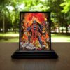 Kali MATA Car Dashboard Idols Figurine (Wooden - Multicolor - Size 3X5 in) Mahakali Statue for Collectors Shyama Murti for Meditation Room Chamunda Showpiece for Home Decor