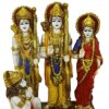 Antique Ram Darbar Murti Statue Ram Laxman Sita Hanuman ji Murti Full Family Idol for Home Pooja Temple Office Large Size 1 Feet 12 Inch