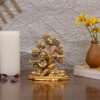 Metal Krishna Idol Showpiece - Flute Playing Krishna with Cow, Pooja Home Decor