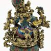 Brass Saraswati Big Size 40 cm x 33 cm x 17 cm