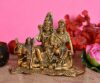 Metal Shiva Parvati Idol Gold, 1 Piece
